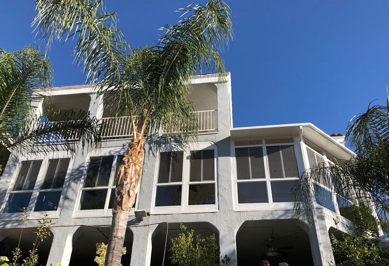 Lanai Porch Makeover: Upper Transoms, White